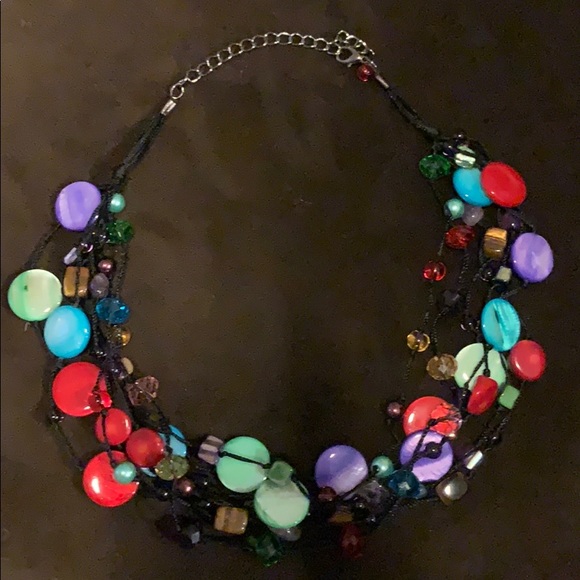 no brand Jewelry - Gorgeous glass bead statement neclace